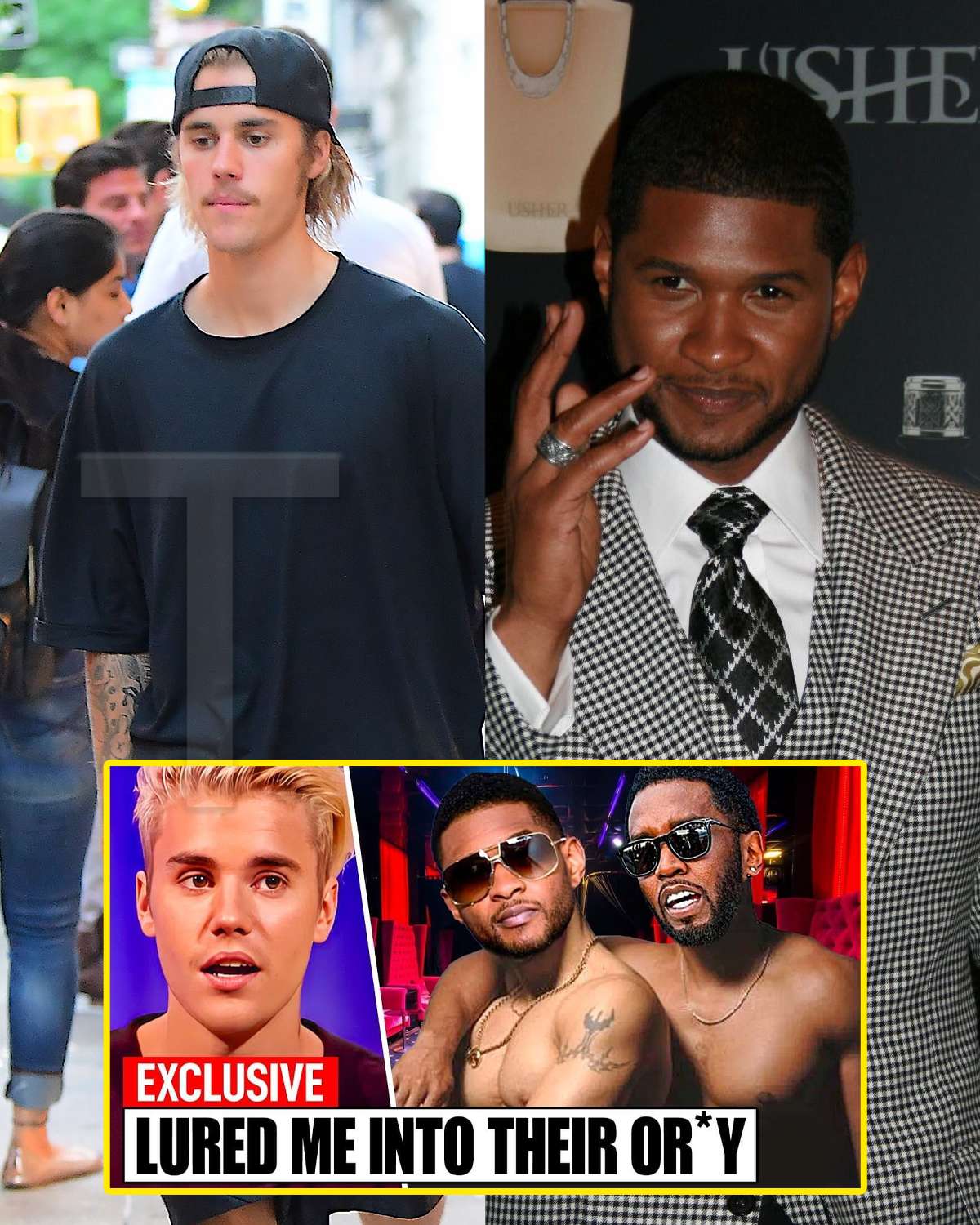 Omg Justin Bieber Reveals Usher Lured Him Into Gay Rituals With Diddy