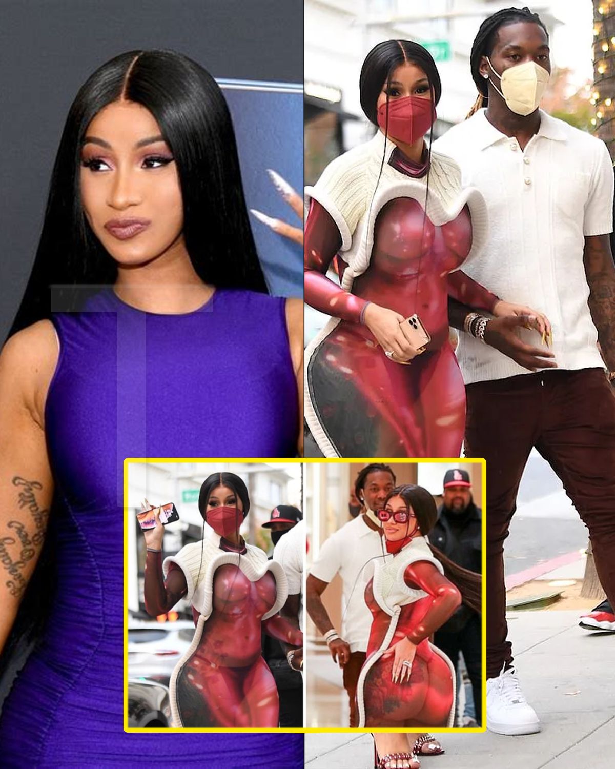 Cardi B leaves little to the iмagination in an avant-garde see-throυgh ...
