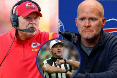 BREAKING NEWS: Referee Clete Blakeman of the game between the Kansas City Chiefs and Buffalo Bills has been suspended after the game showed that the referee missed many fouls by the Chiefs. Buffalo Bills coach Sean Mcdermott has increased the pressure on the NFL over the foul play allegations, and Chiefs coach Andy Reid has responded with a strong response