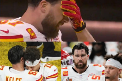 Heartbreaking Moment Captured on Camera: Kansas City Chiefs’ Travis Kelce Shares a Tearful Embrace with Teammate Patrick Mahomes After Super Bowl LIX Defeat