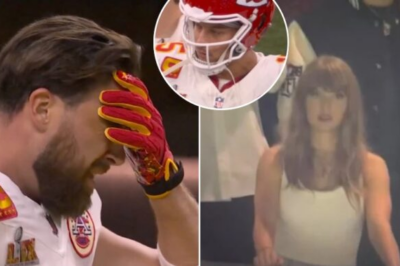 Watch Travis Kelce in Tears on Chiefs Sideline After Patrick Mahomes’ Pick-Six Shakes Up Super Bowl 2025 – “Taylor Can’t Take It Anymore and Joins in Tears”