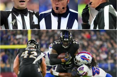 NFL BOMBSHELL: The NFL suddenly fired 3 referees who officiated the game between the Buffalo Bills and Baltimore Ravens for being involved in the largest bribery scandal in NFL history