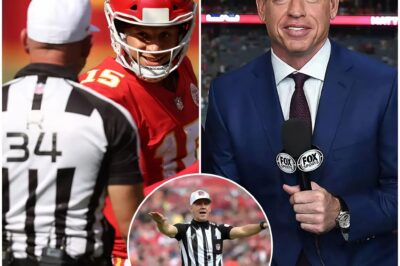 BREAKING: NFL on FOX sports radio host Troy Aikman is happy to hear that three referees who worked the game between the Buffalo Bills and Kansas City Chiefs have been suspended and are under investigation after the referee overlooked multiple errors and may be involved in a bribery ring that affects the NFL