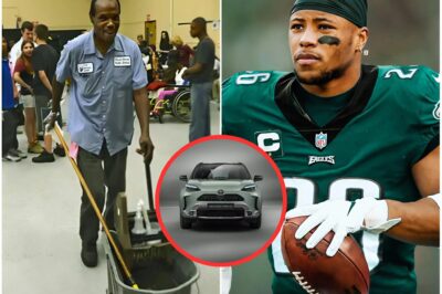 Saquon Barkley Returns to His Old School to Surprise His High School Janitor with an SUV, What Happens Next Will Make You Cry