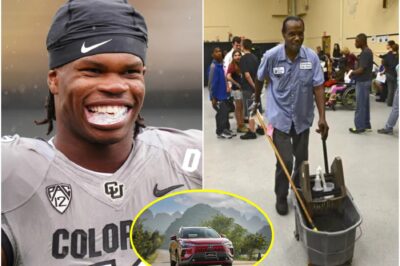 Travis Hunter Returns to His Old School to Surprise His High School Janitor with an SUV – What Happens Next Will Make You Cry